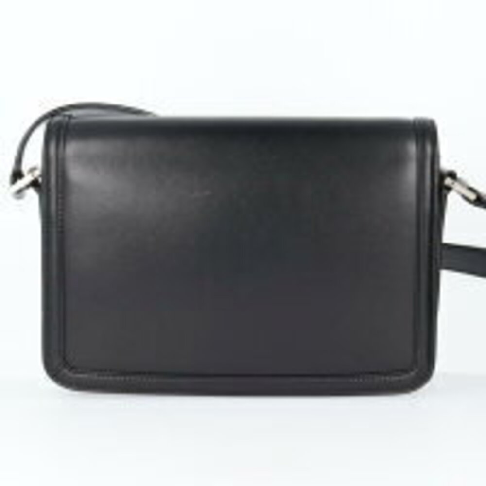 Saint Laurent YSL Solferino Crossbody Shoulder Bag Glazed Black Satchel - Picture 2 of 13
